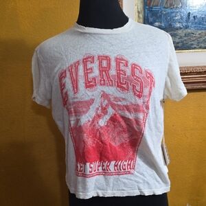 MOTHER Everest Graphic Tee in White and Red